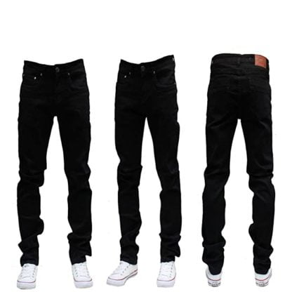 Men's Slim-Fit Stretchy Skinny Jeans - Black