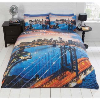 Rapport The City of Dreams New York Photographic Print Duvet Cover Set