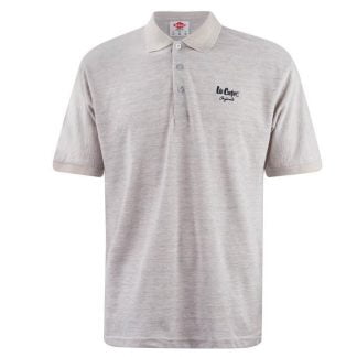 Lee Cooper Polo Shirt Mens - Tan Grey