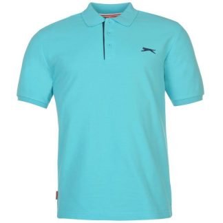 Slazenger Plain Polo Shirt Mens - Bright Blue