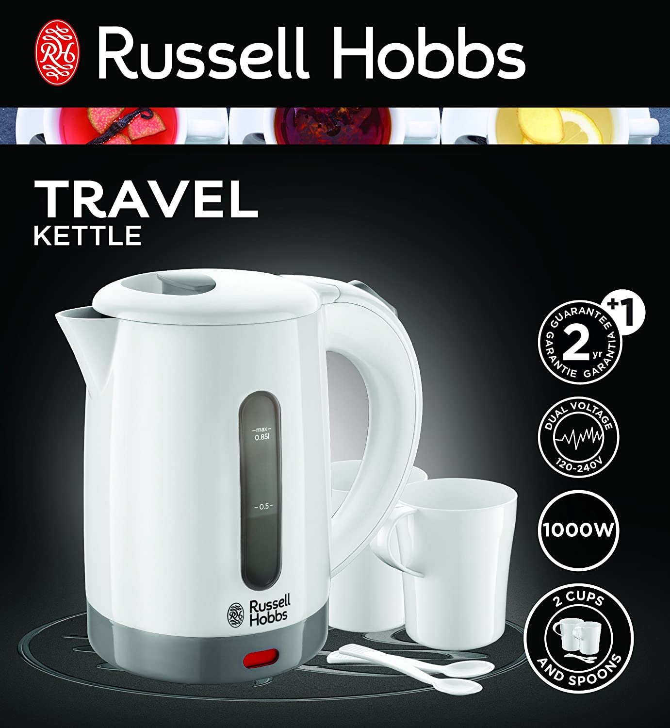 Buy Russell Hobbs Electric Travel Kettle, 0.85L, 1000W