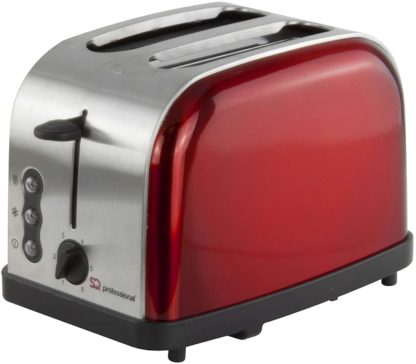 SQ Professional Dainty 2-Slice Toaster, Red