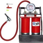 Amtech I9400 Double Foot Pump with Gauge