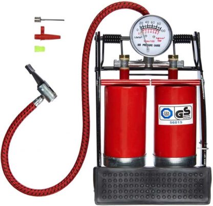 Amtech I9400 Double Foot Pump with Gauge