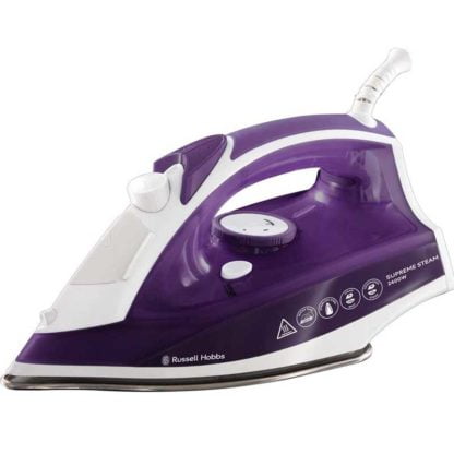 Russell Hobbs Supreme Traditional Steam Iron, 2400W, Purple/White