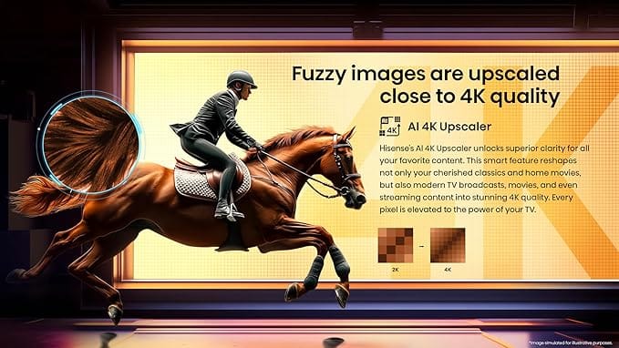 Hisense 55-inch Series A6 4K UHD Smart TV, 55A6Q; Built-in Wi-Fi, HDR, Dolby Atmos, VIDAA, Bluetooth, Free-to-Air Decoder - Image 9