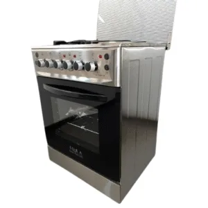 IQRA 60x60cm Cooker, 2 Gas Burners + 2 Hotplates, Stainless Steel, Electric Oven, Grill and Rotisserie, IQ-FC6666SS