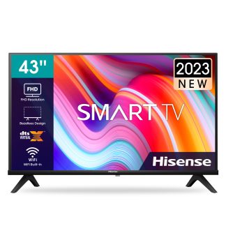 Hisense 43-inch Class A4 Series Full HD Smart TV, 43A4GS; Built-in Wi-Fi, HDR, Dolby Atmos