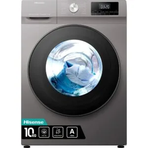 Hisense 10KG Front Load Washing Machine, A+++, Gray