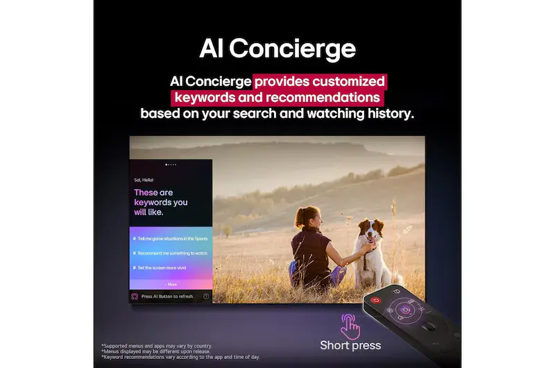 LG 50 inch 4K UHD AI UA85 4K Smart TV AI Magic Remote HDR10 webOS25 2025 - Image 3