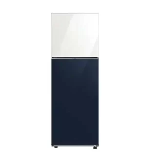 Samsung Refrigerator TMF, Bespoke Design, 348 L, Wi-Fi Embedded, White + Navy (Glass), RT35CB5621AUT