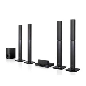 LG 1000W 5.1Ch DVD Home Theatre System, 4 Tall Boy