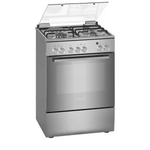 BOSCH 60*60CM Freestanding Dual Fuel Cooker, 3+1, Stainless Steel