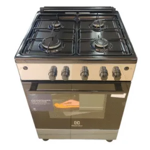 Electrolux 60*60cm 4 Burners Gas Cooker w/ Gas Oven, Stainless Steel | EKG6000G6Y