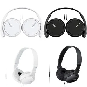 Sony ZX Series Wired On-Ear Headphones with Mic, MDR-ZX110AP