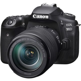 Canon DSLR Camera [EOS 90D] w/ Built-in Wi-Fi, Bluetooth, DIGIC 8 Image Processor, 4K Video, Dual Pixel CMOS AF, 3.0 Inch Vari-Angle Touch LCD Screen