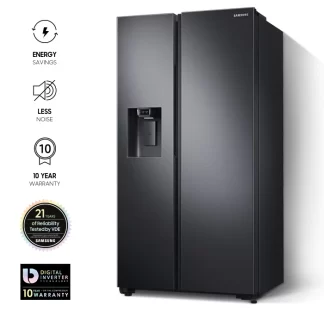 Samsung 617 Ltrs Side by Side Refrigerator w/ Water + Ice Dispenser