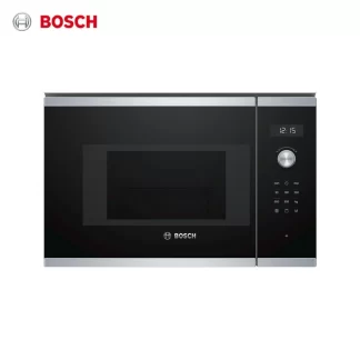 Bosch Series 6 BEL524MS0 Built-In Microwave (Integrated Grill Microwave, 20 L, 800 W, Rotating, Touchscreen, Black, Stainless Steel)