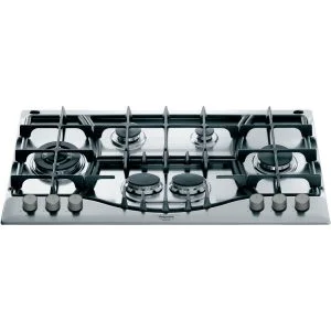 Ariston 90cm Gas Hob: 5 Gas Burners | PHN 961 TS/IX/A