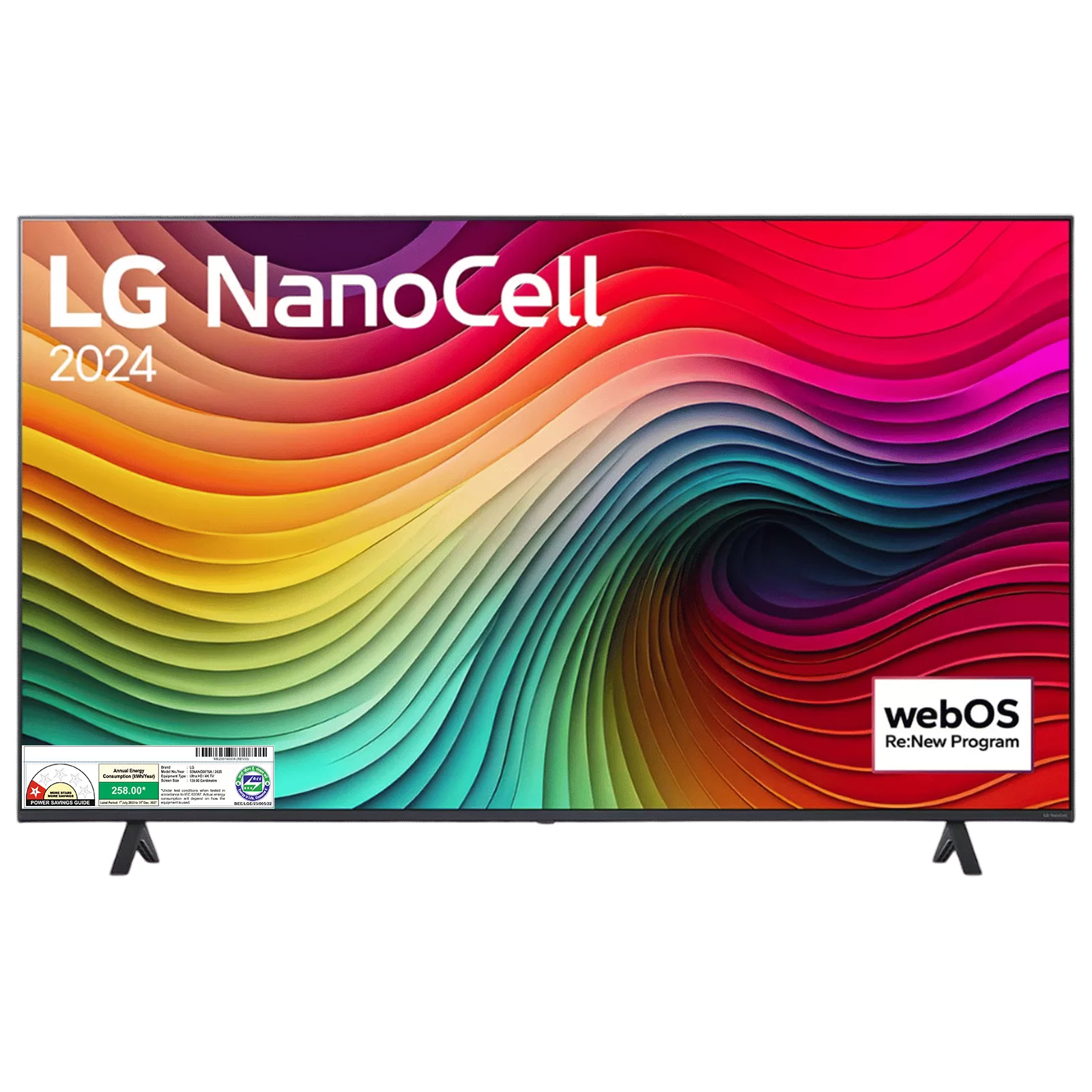 LG Nano Cell NANO80 Series 4K Ultra HD LED WebOS TV with AI Customization