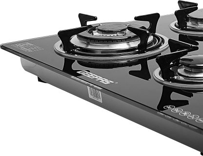 Geepas 4 Burners Gas Cooker with 2-in-1 Built-in Gas Hob