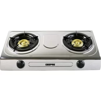 Geepas 2-Burner Gas Stove with Auto Ignition