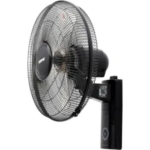 Geepas GF9483 16-Inch Wall Fan - 3 Speed Settings with 2 Pull String Cords | 5 Leaf Blades | Perfect for Home, Work Room or Office Use