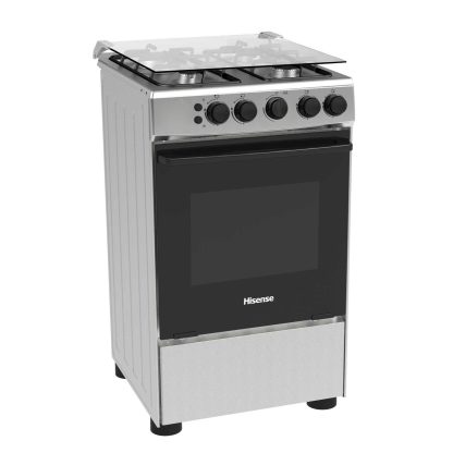 white HFG50111X hisense free standing cooker