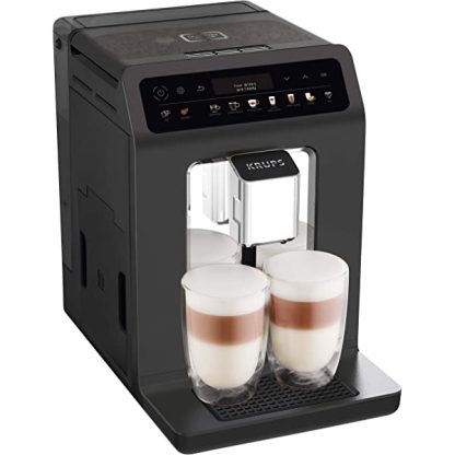 KRUPS Evidence Milk Automatic Coffee Machine, Espresso, Cappuccino, 15 Drink Options, Bean to Cup, Tea, EA891D27