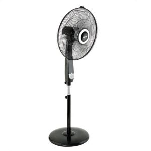 Geepas 16" Stand Fan w/ Remote, 3 Speed, 5 Leaf Blade Wide Oscillation, LED Display, 7.5 Hours Timer