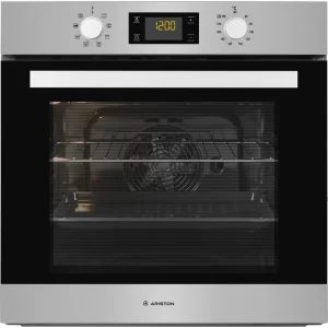 Ariston Built-in Electric Oven: 60cm, Oven Fan, Self Cleaning, 66 Litre, 8 Programs, FA3 540 H IX A