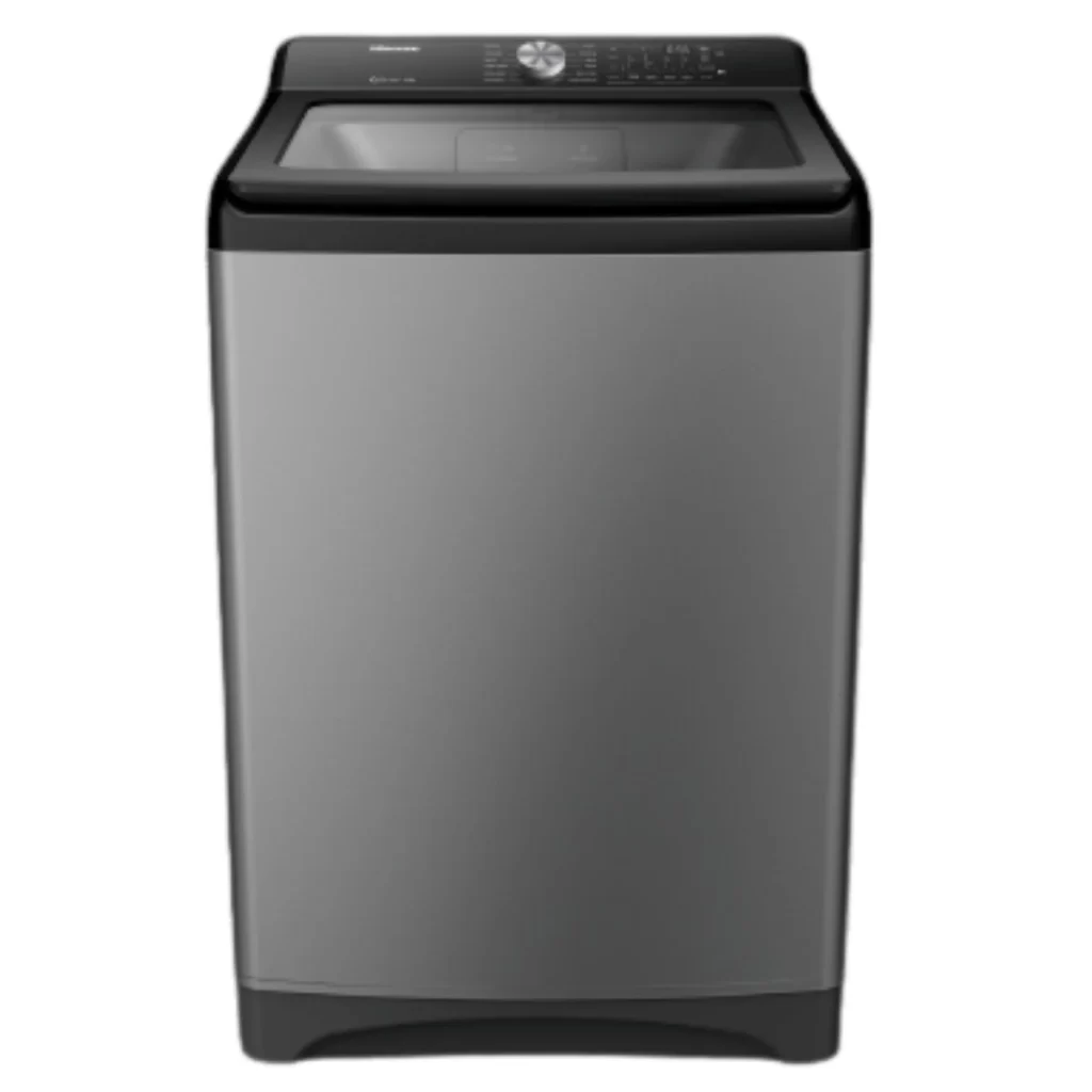 Hisense 17kg Automatic Top Load Washing Machine, WT3T1723UT; Smart Fuzzy Logic, Soak Function Rear Control, Auto Restart, 12 Programs