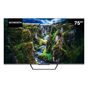 Skyworth QLED 75-inch 4K UHD Smart Android TV, 75G3EN; Google TV w/ Built-in Chromecast, HDR, Bluetooth, HDMI, USB, Dolby Atmos, Free-to-Air Receiver