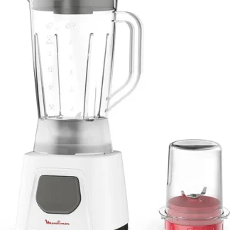 Moulinex 450w Blender, 2 Jars, 1.5L Jar + Grinder, Ice Crushing, LM2B2127