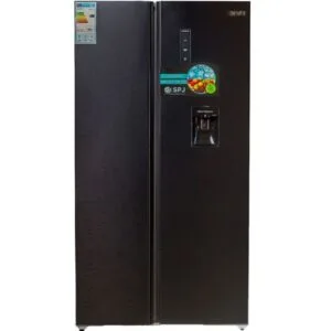 SPJ 719 Litre Side by Side Frost Free Refrigerator, Matte Black