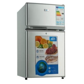 ADH 130 Litre Double Door Top Freezer Refrigerator, Silver