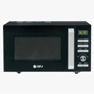 SPJ 20L Digital Solo Microwave Oven, Mirror Door, Black