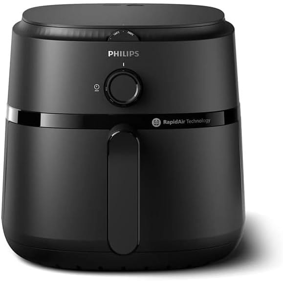Philips Airfryer XL - 6.2L, 1700W, Analogue, 12 Cooking Functions, Rapid Air Technology, Black - NA130/00 - Image 4