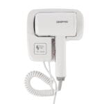 Geepas 1200w Wall Mounted Hair Dryer, GHD86073/ High Speed, Quiet Sound and Hot and Cold Function, 2 Speed Settings/for Quick Drying,Overheat Protection/Perfect for Home & Hotels