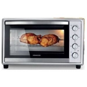 KENWOOD 100L Toaster Oven - Oven Toaster Grill Large Capacity Double Glass Door Multifunctional with Rotisserie and Convection Function for Grilling, Toasting, Broiling, Baking, Defrosting MOM99 Silver