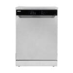 Geepas Free Standing Dishwasher- GDW1464SV/ 13 Place Setting Capacity, 2 Baskets, Stainless Steel Tub, 7 Programs, Quick, Intensive, Hygiene/Delay Timer, LED Display, Child Lock