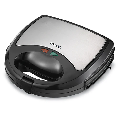 Kenwood 2-in-1 Sandwich Maker with Grill, Non Stick Multifunctional Plates, SMP01.A0BK