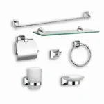 Standard GSW61704 Bathroom Accessories Set 7 Pieces Chrome