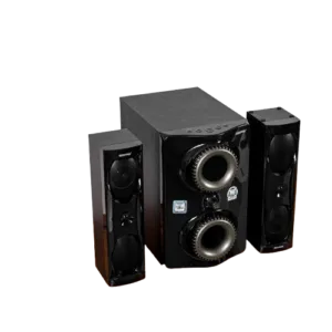 Geepas 2.1 CH Multimedia Speaker System with Remote Control- GMS8507N/ USB, SD, FM, Bluetooth and Karaoke Function/ 50000 W PMPO Audio Experience, Digital LED Display