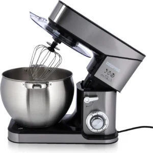 Geepas GSM43041 Kitchen Machine, 10L Capacity Stainless Steel Bowl Stand Mixer, 2000w, 6 Speed Control, 3 Mixing Tools; Whisk, Beater & Dough Hook
