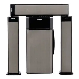 Geepas GMS8522 3.1 Channel Multimedia Speaker System | 40000W PMPO | Bluetooth| USB/SD/AUX Support | FM Radio| RGB Lights| LED Display| EQ Function
