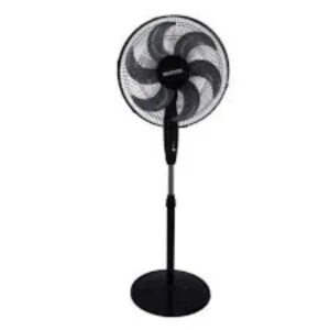 Krypton Stand Fan with Remote Black, 16 Inches, KNF6274