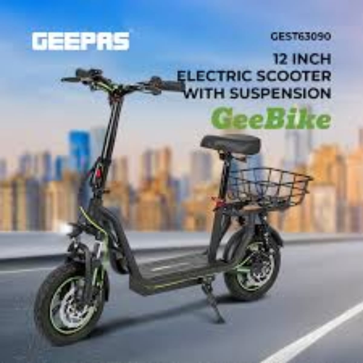 Geepas GeeBike 12″ Electric Scooter (Model GEST63090) - Image 2