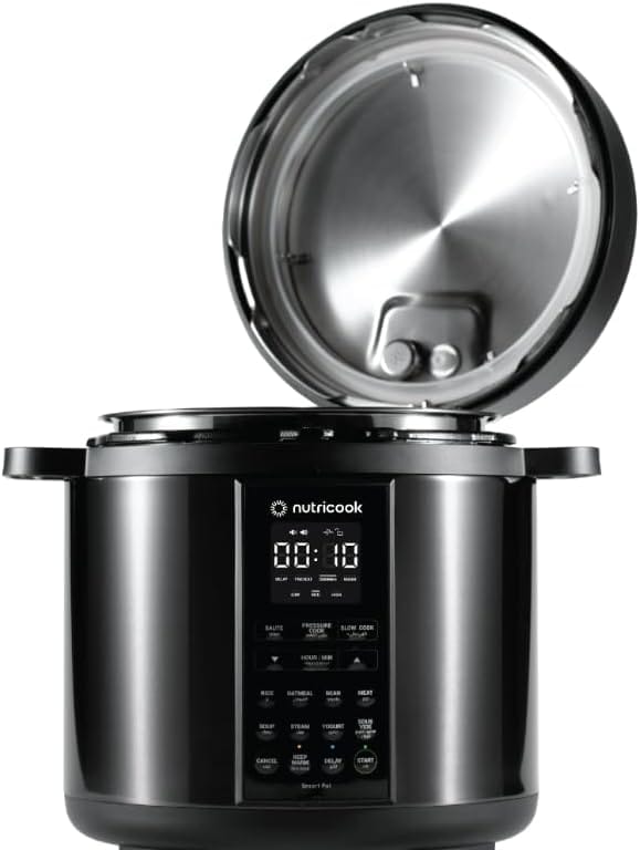 Nutricook Smart Pot 2, 8 Liters, 9 In 1 Electric Pressure Cooker, Slow Cooker, Rice Cooker, Steamer, Sauté Pot, Yogurt Maker & More, 12 Smart Programs With New Smart Lid - Image 2