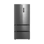 Midea MDRF692MIE46 Freestanding Fridge Freezer, No Frost, 516L, 347L Fridge+169L Freezer with LED Light,83.3cm Wide, Midea Inox